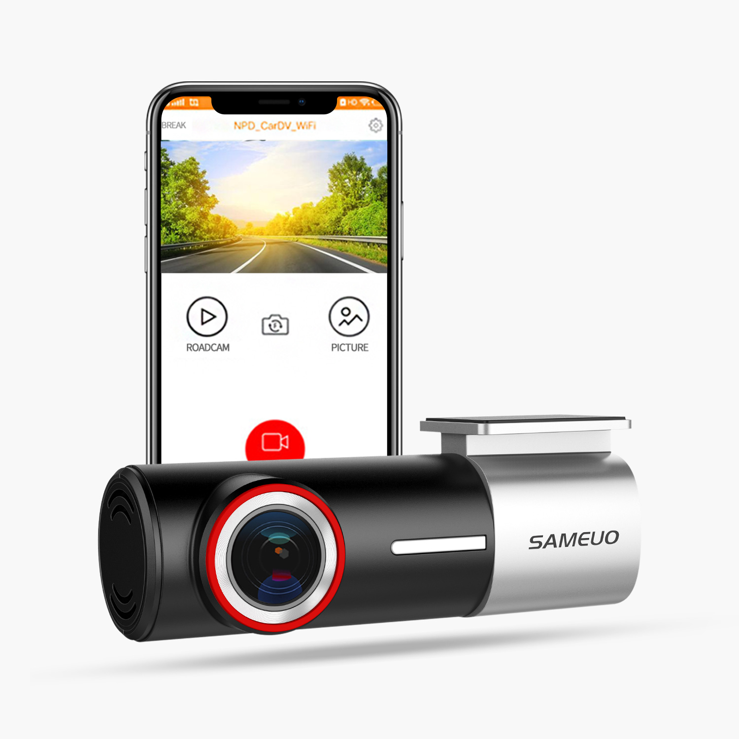 Sameuo U700 Dash cam front and rear 4K Car dvr wifi car came